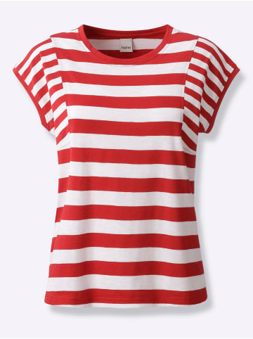Heine Shirt in rot-weiß-gestreift