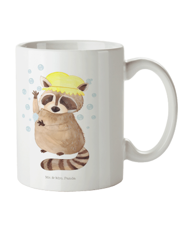 Mr. & Mrs. Panda Tasse Waschbär ohne Spruch in Weiß