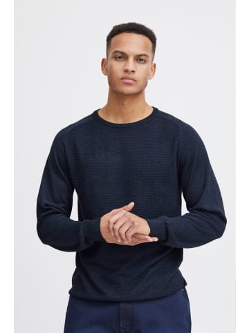 BLEND Strickpullover BHPullover 20717497 moderner Strickpullover in Blau
