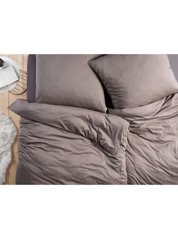 Estella Mako-Interlock-Jersey Bettwäsche in taupe