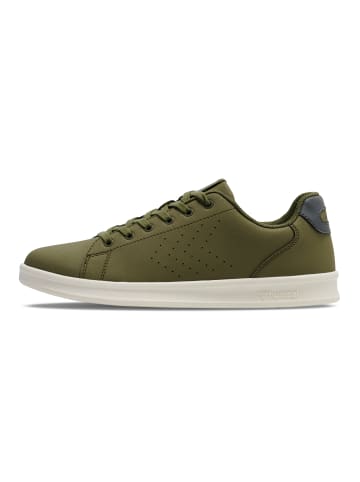 Hummel Schnürsenkel Sneaker Court Line Lebensstil Erwachsene in WINTER MOSS