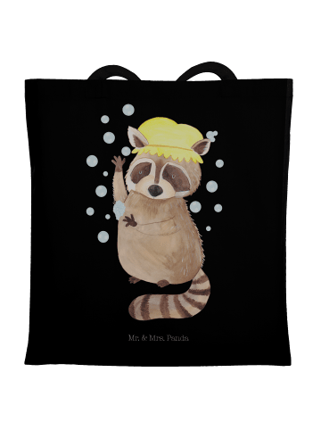 Mr. & Mrs. Panda Festivaltasche Waschbär ohne Spruch in Schwarz