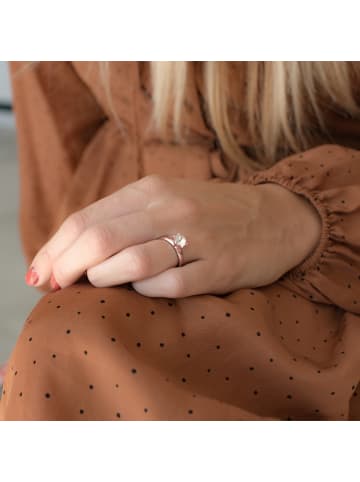 Trilani Ring Sterling Silber Zirkonia in roségold