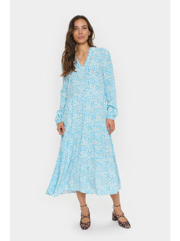 SAINT TROPEZ Kleid EdaSZ Lockere Passform in Ethereal Blue Leomania
