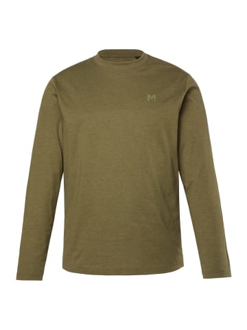 Men Plus Kurzarm T-Shirt in dunkles olive