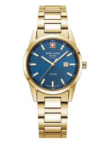 Swiss Alpine Military by Grovana Analoguhr für Damen in gold