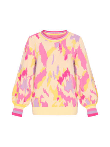 IZIA Women Sweater in Multicolor Beige