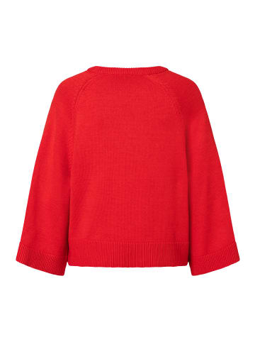 More & More kurzer 3/4 Arm Pullover, weit in red