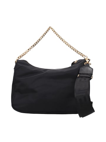 Versace Schwarz Stoff Handtasche