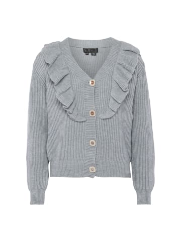 faina Damen Strickjacke in HELLGRAU MELANGE