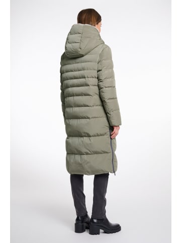 RINO&PELLE Mantel Keilafur in khaki