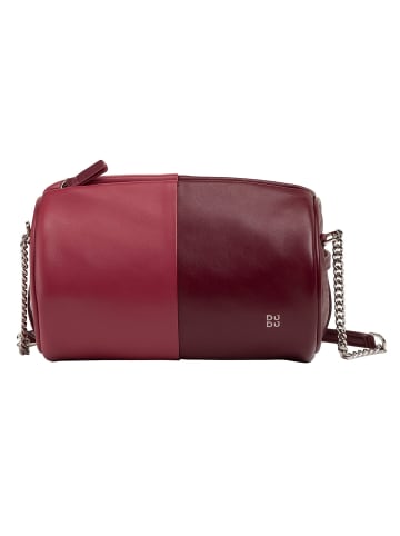DuDu Abigail Umhängetasche Leder 19.5 cm in burgundy