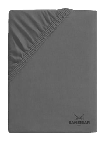 Sansibar Topper-Spannbettlaken in Anthrazit