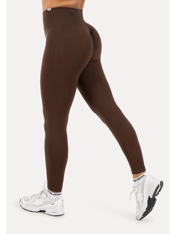 SMILODOX Leggings Timea Scrunch in Braun