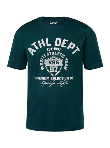 Men Plus Kurzarm T-Shirt in dunkelpetrol