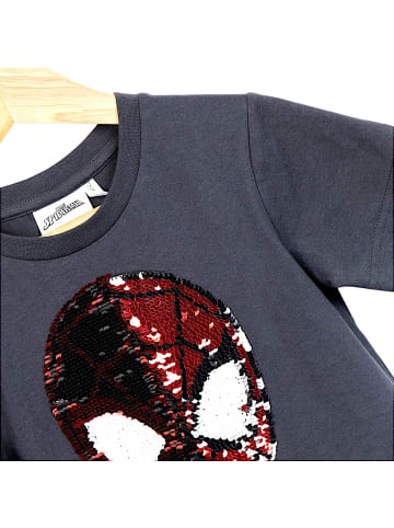 Cerda T-Shirt Spider-Man mit Pailletten in Dunkelgrau