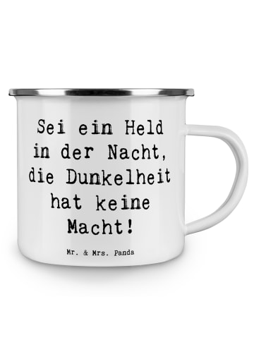 Mr. & Mrs. Panda Teebecher Spruch Angst vor Dunkelheit überwinde... in Weiß