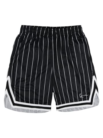 Karl Kani Shorts Small Signature Pinstripe in Schwarz