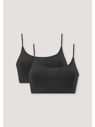 Hessnatur Bustier 2er-Set in schwarz