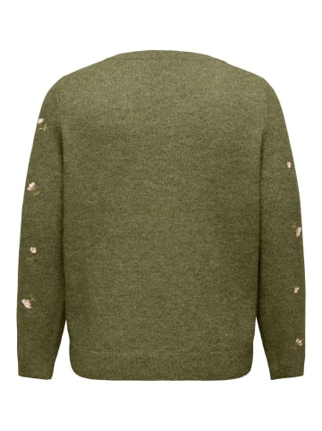 ONLY Carmakoma Strickpullover in Burnt Olive