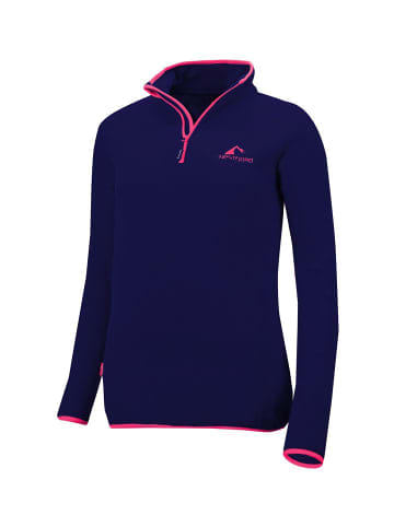 Westfjord Damen Fleece-Pullover "Hekla" in Marineblau / Magenta