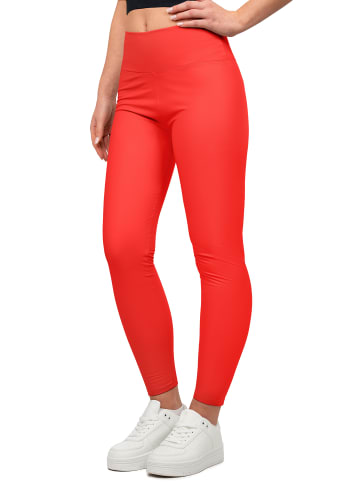 Reichstadt Damen Skinny Fit Hose High Waist in Red