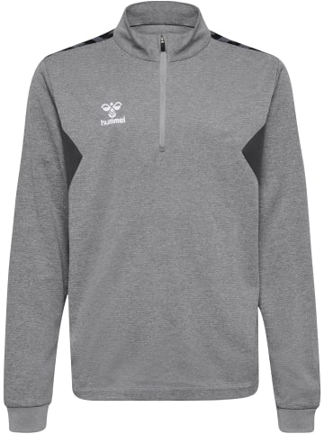 Hummel Halbreißverschluss Sweatshirt Hmlauthentic Kinder in GREY MELANGE