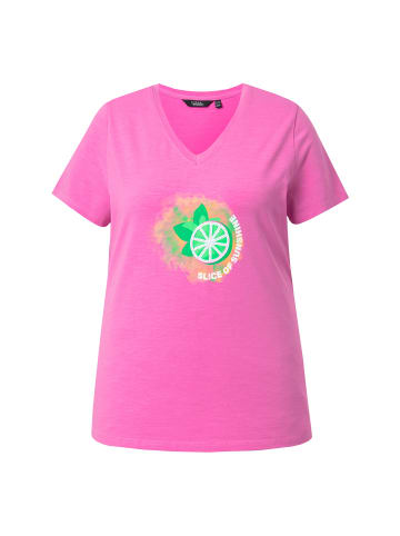 Ulla Popken Shirt in fuchsia pink