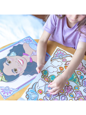 Melissa & Doug Sticker, Stickerbuch Make-a-Face Princesses