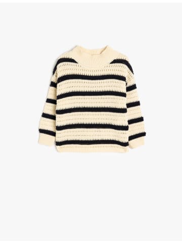 KOTON SWEATERS in Beige Gestreift
