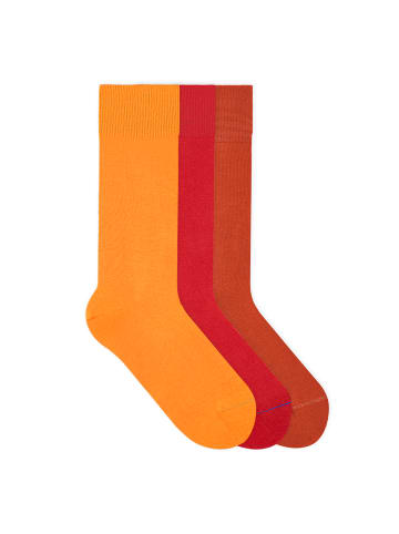 von Jungfeld Socken Signature Classics Bundle in Tiger Orange/Racing Red/Brick Red