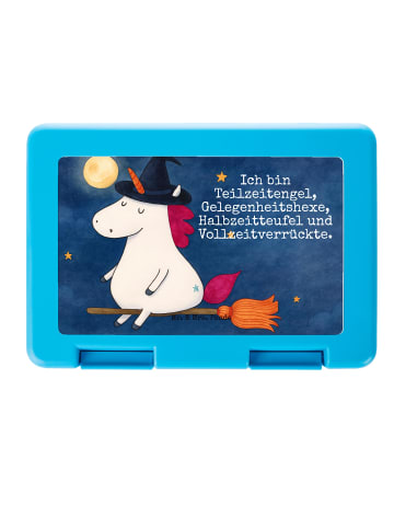 Mr. & Mrs. Panda Brotdose Einhorn Hexe Design mit Spruch in Weiß