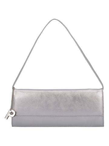 PICARD Auguri Clutch Tasche Leder 26 cm in silberfarben