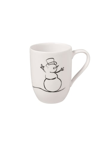 Villeroy & Boch Becher mit Henkel 'XMAS' Statement Lines 290 ml in weiß