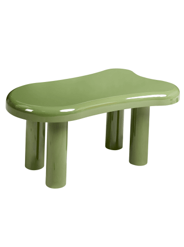 Beliani Couchtisch ONDLE in Grün - (W) 93 x (H) 44 x (L) 60 cm
