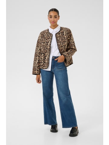Kaffe Jacke KAvalia in Naturel Leopard Print