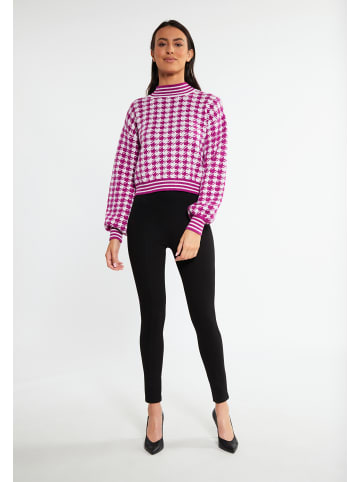 faina Damen Strickpullover in Fuchsia