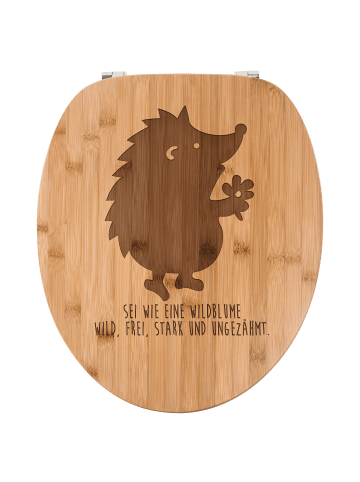 Mr. & Mrs. Panda WC-Brille Igel Dankeschön mit Spruch in Transparent