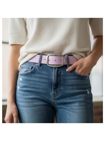 FRONHOFER Ledergürtel in Dunkelbraun