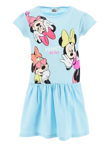 Disney Minnie Mouse Disney Minnie Mouse Kleid für Mädchen, Kurzarmkleid in weiß