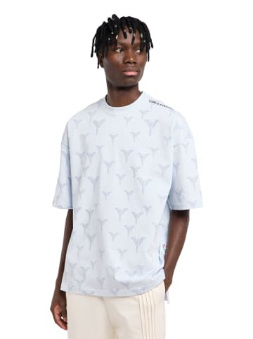 Carlo Colucci T-Shirt Fasan in Hellblau