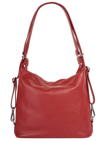 Samantha Look Shopper echt Leder in rot