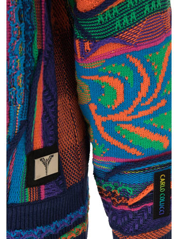 Carlo Colucci Rundhalspullover Clara in Navy