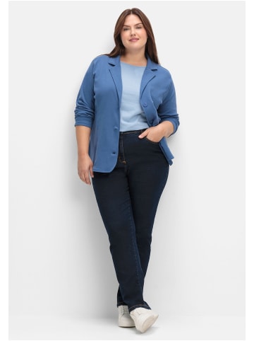 sheego Jerseyblazer in jeansblau