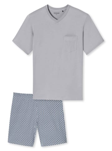 Schiesser Schlafanzug Comfort Essentials in Silber