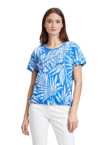 Betty Barclay Casual-Shirt mit Gummizug in Blau/Weiß