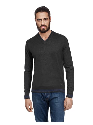 Vincenzo Boretti Pullover tailliert in anthrazit