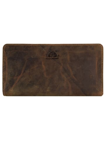 Greenburry Vintage Geldbörse Leder 18 cm brown