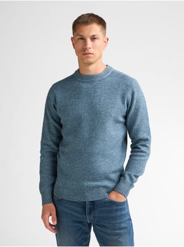 Petrol Industries Melierter Rundhalspullover steelstone in Blau