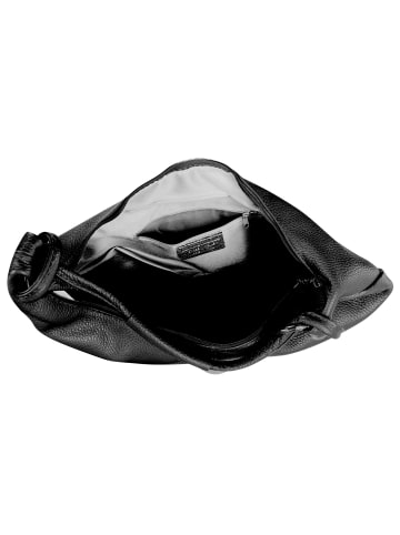 Toscanto Leder Schultertasche Toscanto Tasche schwarz ca. 45cm